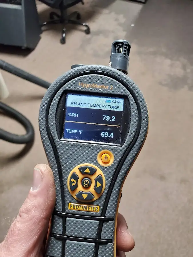 Moisture meter humidity assessment for Fire & Smoke Damage Restoration in Kearny